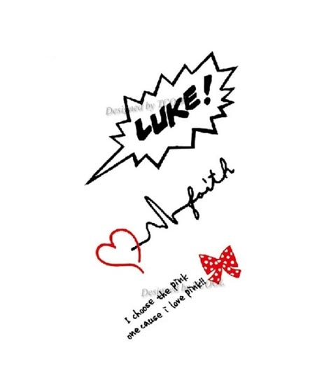 iShopping - M.Mart English Letter Temporary Tattoos Sticker