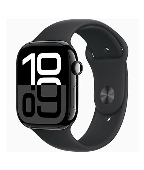 iShopping - Apple Watch Series 10 Jet Black Aluminum Case With Rubber Sport Band