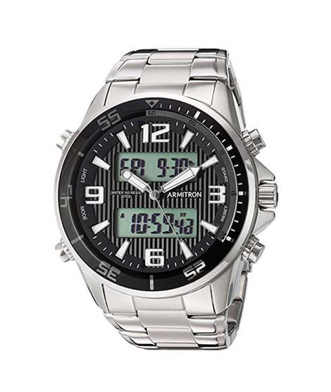 iShopping - Armitron Analog Men's Watch Silver (20/5182BKSV)