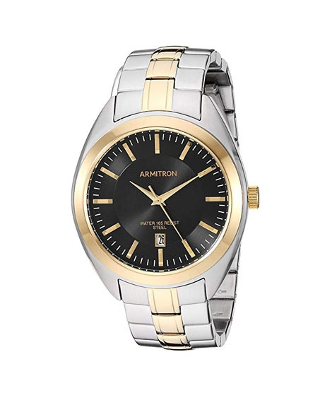 iShopping - Armitron Analog Stainless Steel Men's Watch Two-Tone (20/5387BKTT)