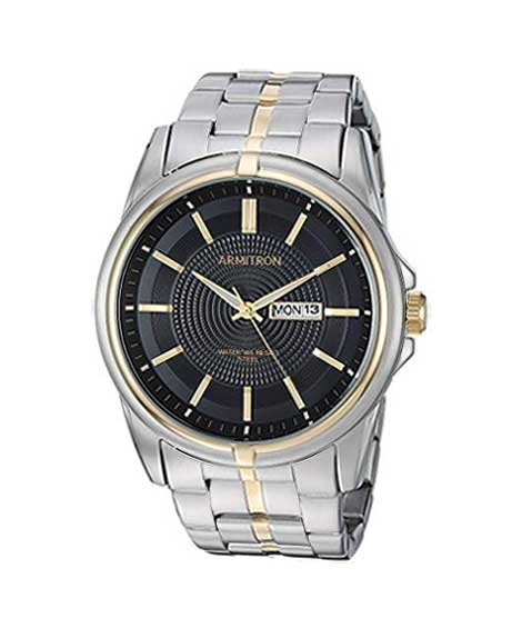 iShopping - Armitron Day/Date Function Bracelet Men's Watch Two-Tone (20/5281BKTT)