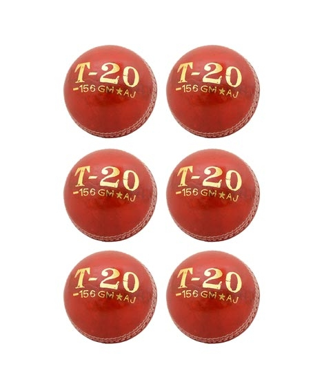 iShopping - Asaan Buy T-20 Cricket Hard Ball Red Pack Of 6 (SP-570)
