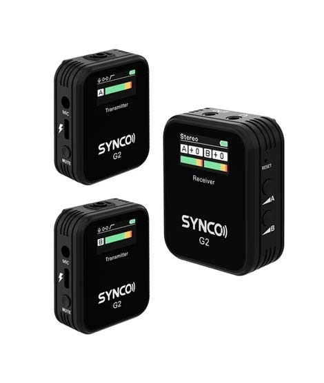 iShopping - Synco Ultra Compact Dual Wireless Microphone System Black (G2-A2)