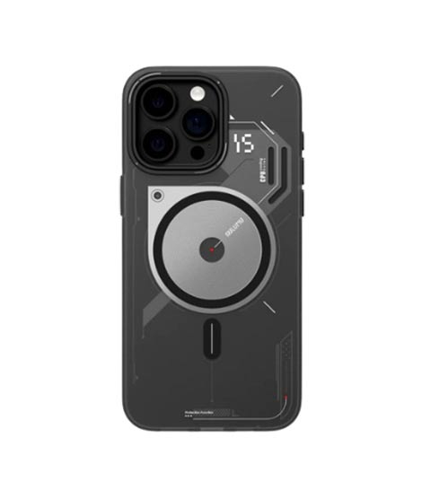 iShopping - Aulumu A15 Semi Translucent Frosted Case For iPhone 15 Pro Max Black (ALM-0009)