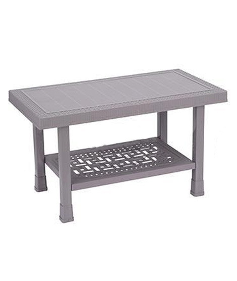 iShopping - Boss Small Double Shelf Plastic Table (B-330-LGR)