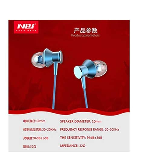 iShopping - Bag Store NBJ N8 Metal Headphones Blue