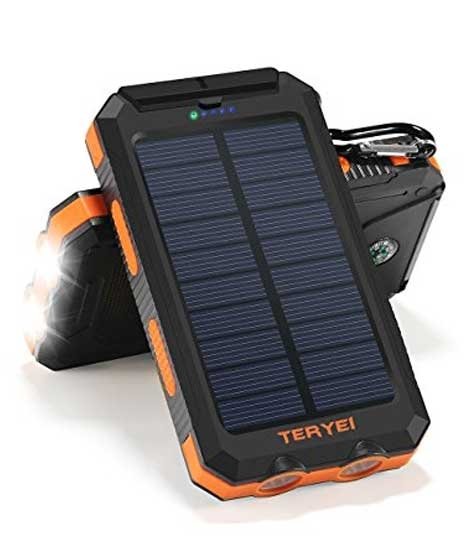 iShopping - Bag Store Solar 15000mAh Power Bank Orange/Black