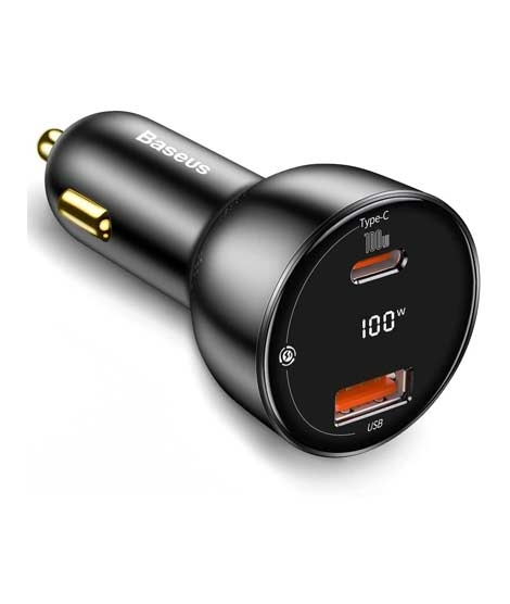 iShopping - Baseus 100W Dual Port Car Charger