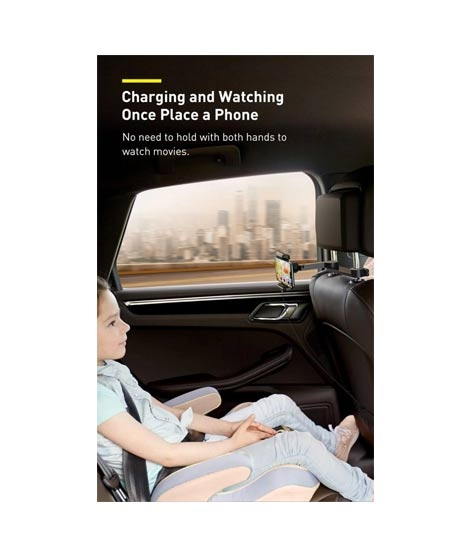 iShopping - Baseus Wireless Backseat Holder Charger Black