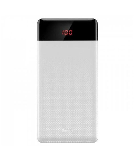 iShopping - Baseus 10000mAh Digital Display Power Bank White