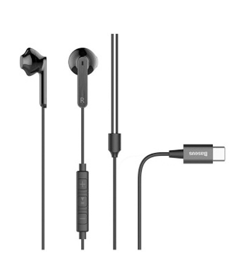 iShopping - Baseus Encok Wired Earphones Black (NGC16-01)