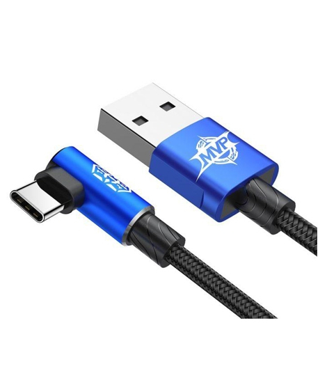 iShopping - Baseus MVP Elbow USB Type-C Cable Blue - 1M