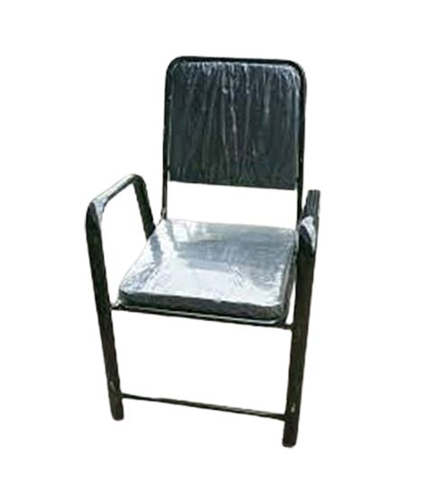 iShopping - Easy Shop Steel Black Colour Coated Soft Set Chair