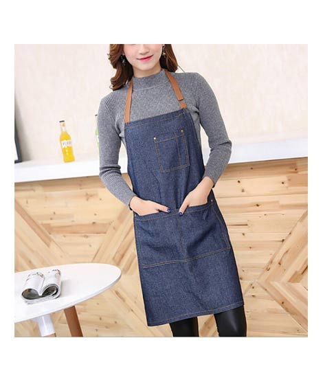 iShopping - Easy Shop Smart Denim Apron For Kitchen Cooking