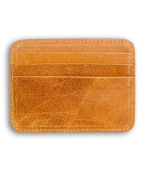 iShopping - Bellissimo Leather Card Holder For Mens Light Brown