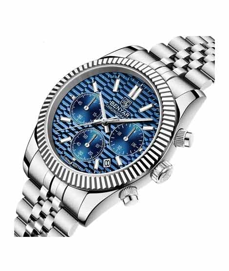 iShopping - Benyar Chronograph Men's Watch Silver (BY-1282)
