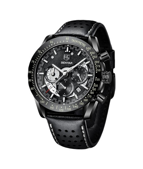 iShopping - Benyar Date Chronograph Edition Men's Watch Black (by-5120-13)