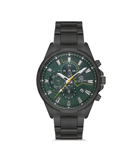iShopping - Bigotti Milano Stainless Steel Men's Watch Black (BG.1.10124-6)