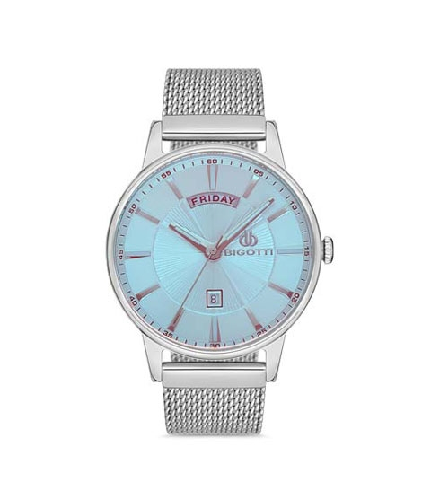 iShopping - Bigotti Stainless Steel Men's Watch Silver (BG.1.10161-1)