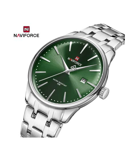 iShopping - Naviforce Gentle Flutter Watch For Men Silver (NF-9230-3)