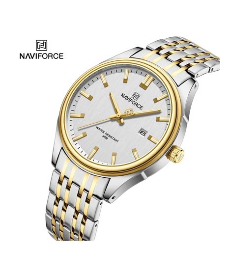 iShopping - Naviforce Date Edition Watch For Men Two Tone (NF-8039G-5)