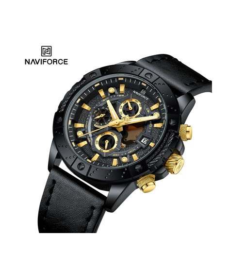 iShopping - Naviforce Chronocrest Watch For Men Black (NF-8055-2)