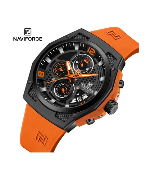 iShopping - Naviforce Crusader Watch For Men Orange (Nf-8051t-3)