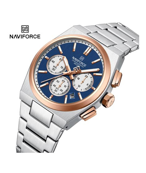 iShopping - Naviforce Bond Chrono Watch For Men Two Tone (NF-8048G-3)