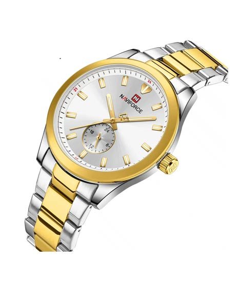 iShopping - Naviforce Pursuit Chronograph Watch For Men Two Tone (NF-9231-7)