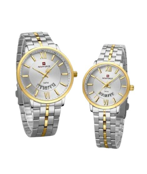 iShopping - Naviforce Affinity Pair Watch For Couple Two Tone (NF-9238C-6)