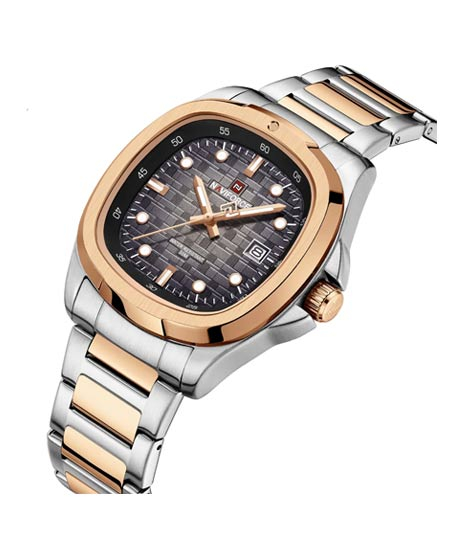 iShopping - Naviforce Date Precision Watch For Men Two Tone (NF-9240-9)
