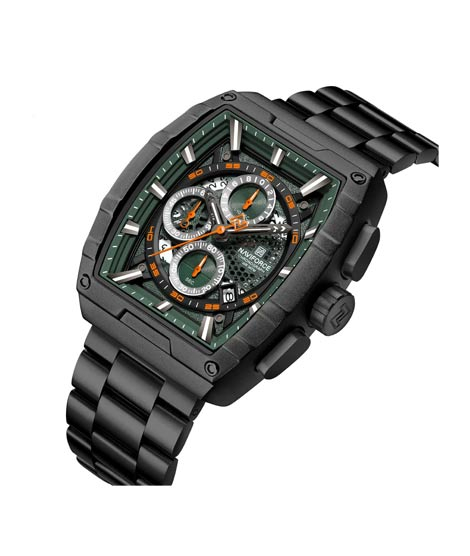 iShopping - Naviforce Square Master Watch For Men Black (NF-8066-3)
