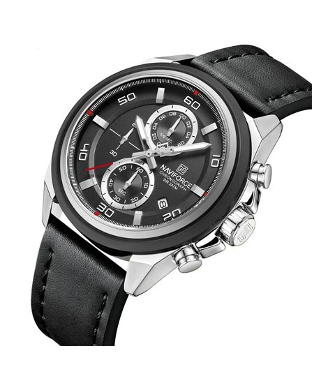 iShopping - Naviforce Chronomark Watch For Men Black (NF-8075-6)