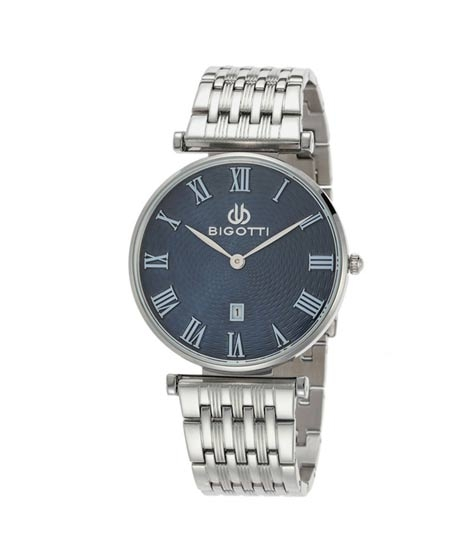 iShopping - Bigotti Analog Stainless Steel Men’s Watch Silver (BG.1.10032-5)