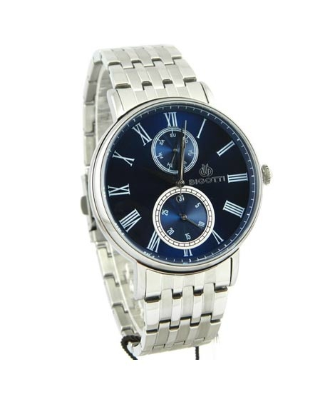 iShopping - Bigotti Analog Stainless Steel Men's Watch Silver (BG.1.10047-6)