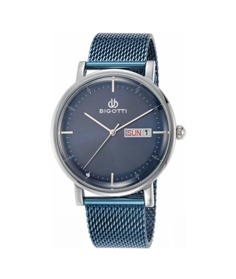 iShopping - Bigotti Milano Stainless Steel Men's Watch Navy Blue (BG.1.10063-4)