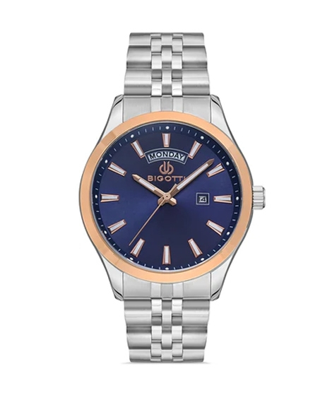 iShopping - Bigotti Stainless Steel Men's Watch Silver (BG.1.10297-3)
