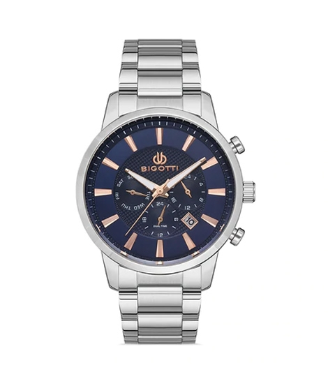 iShopping - Bigotti Stainless Steel Men's Watch Silver (BG.1.10303-1)