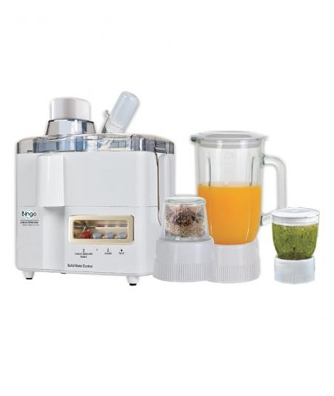 iShopping - Bingo Deluxe 4 In 1 Juicer Blender & Dry Mill White (JBG-3800)
