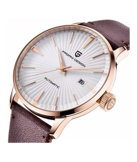 iShopping - Benyar Pagani Design Automatic Men's Leather Watch Brown (PD-2770-2)