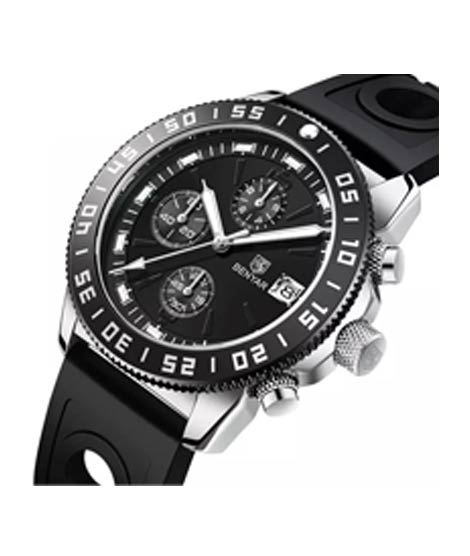 iShopping - Benyar Elegantie Men's Watch Black (By-5198-3)
