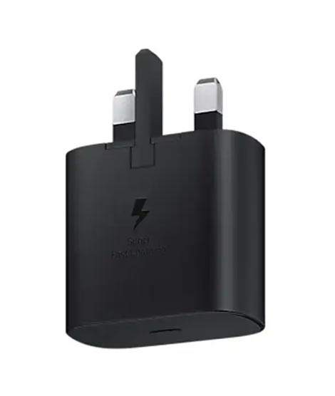 iShopping - Samsung 25W 3 Pin Fast Charging Travel Adapter Black