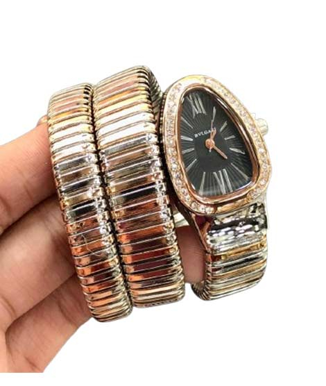 iShopping - Charming Closet Snake Style Chain Women Watch-Just Black