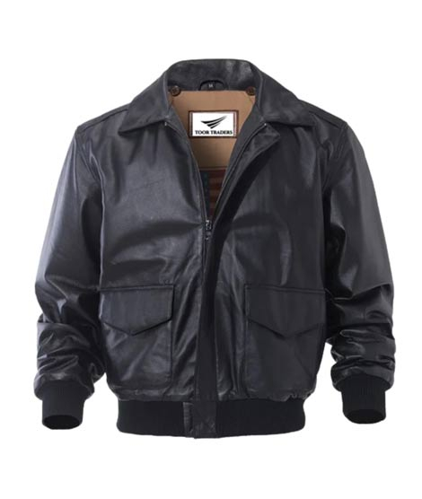 iShopping - Toor Traders Bomber Leather Jacket For Men-XXL 