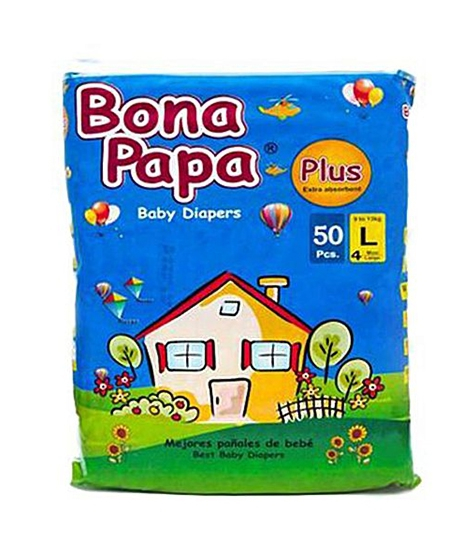 iShopping - Bona Papa Plus Baby Diaper L - 50 Pieces