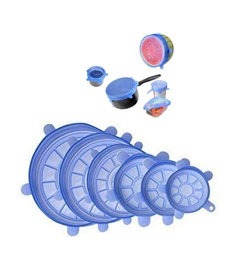 iShopping - Ferozi Traders Silicone Food Storage Bowl Cover Pack Of 6
