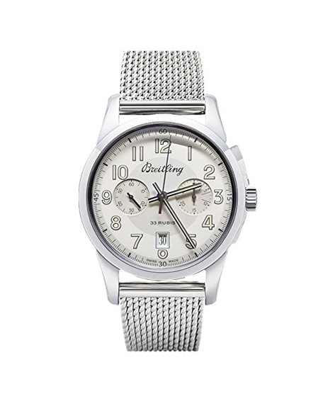 iShopping - Breitling Transocean Chronograph 1915 Men's Watch Silver (AB141112/G799-154A)