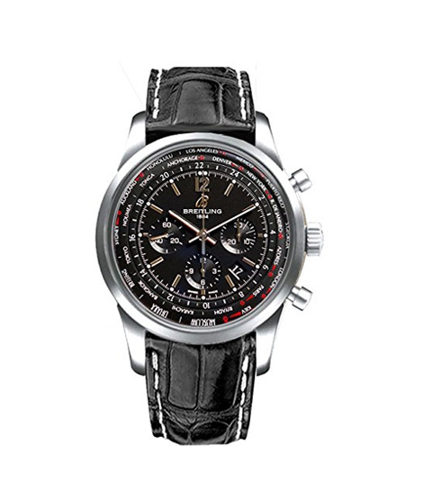 iShopping - Breitling Transocean Chronograph Unitime Men's Watch Black (AB0510U6-BC26-760P)