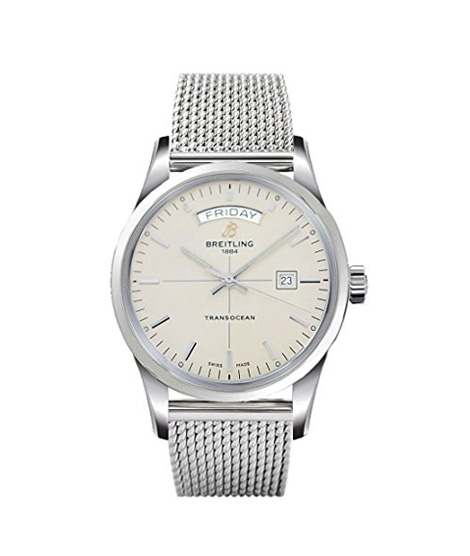 iShopping - Breitling Transocean Day Date Men's Watch Silver (A4531012/G751-154A)