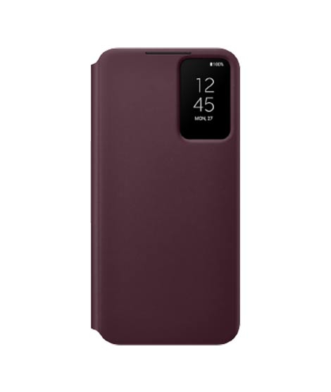 iShopping - Samsung Galaxy S22+ Clear View Cover - Burgundy